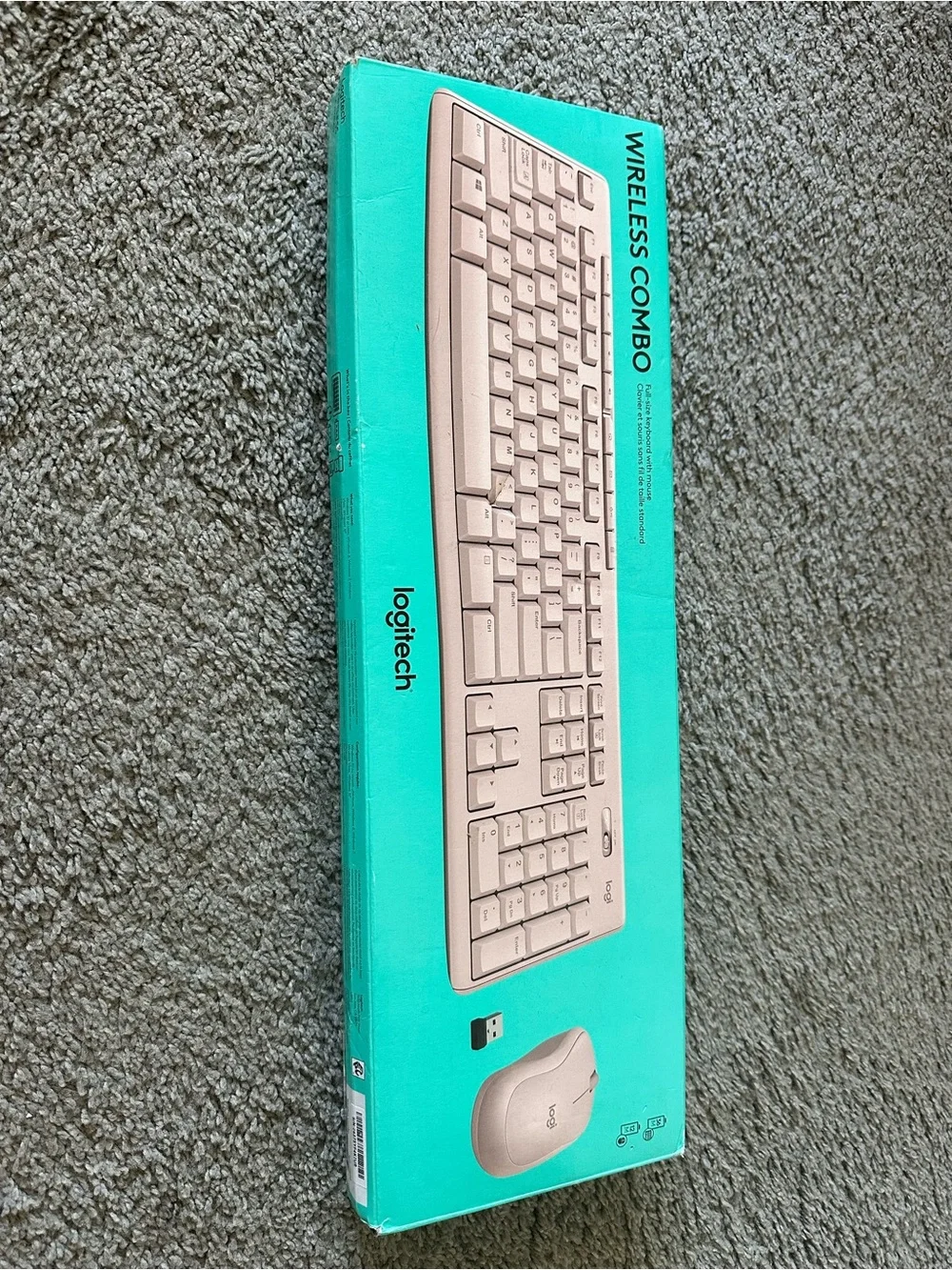 Logitech Pink Wireless Keyboard and Mouse Set